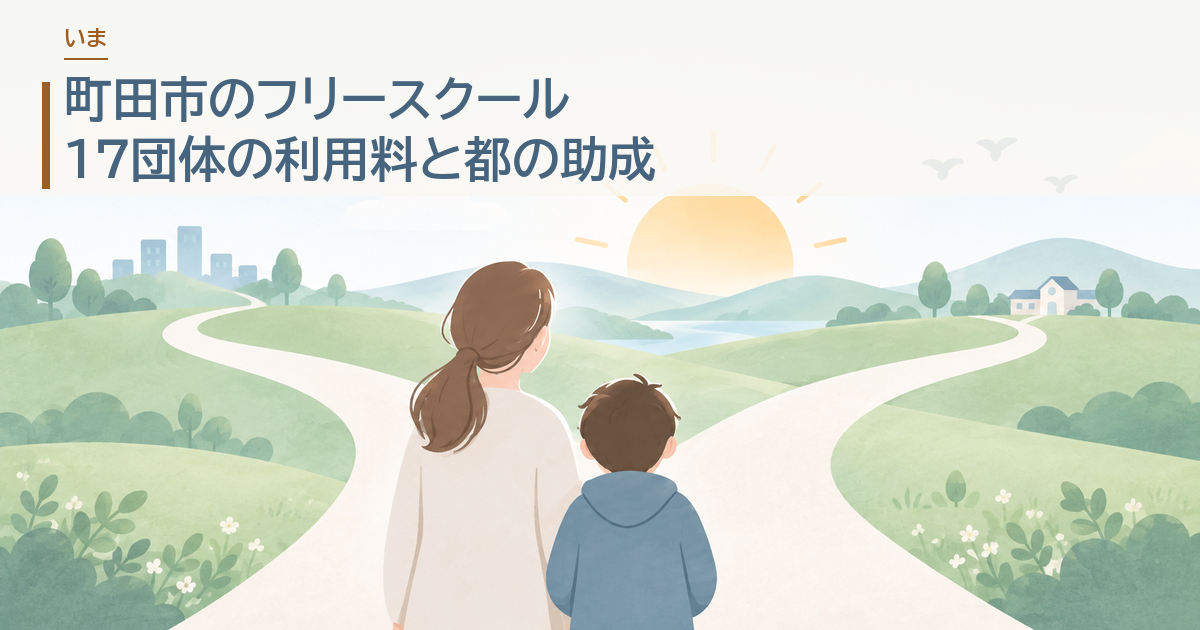 町田市のフリースクール。17団体の利用料と都の助成