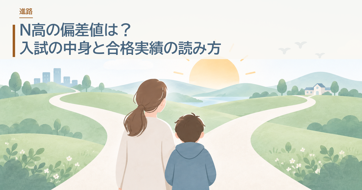 N高の偏差値は？入試の中身と合格実績の読み方